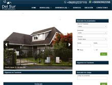 Tablet Screenshot of delsurpropiedades.com